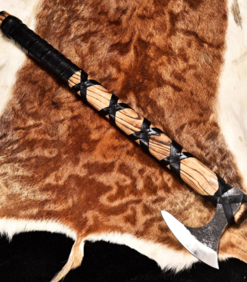 Deer Edge camping axe or outdoor tool with handcrafted character